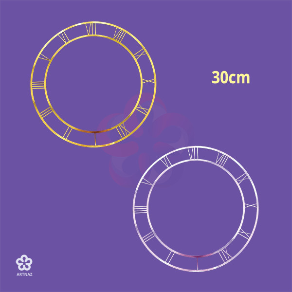 استیکر رینگ ساعت رومی کد 1 در 6 سایز