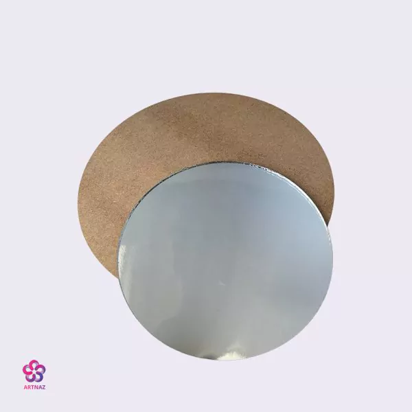 آینه همراه با بیس چوبی (آیینه ، ایینه)