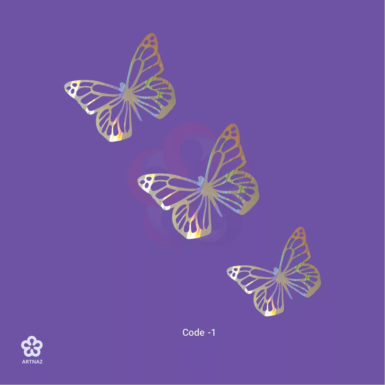 استیکر پروانه هفت رنگ